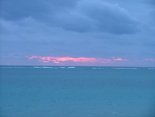 Coucher de soleil bien couvert à Lancelin