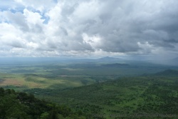 Superbe vue plongeante depuis l'escarpement
