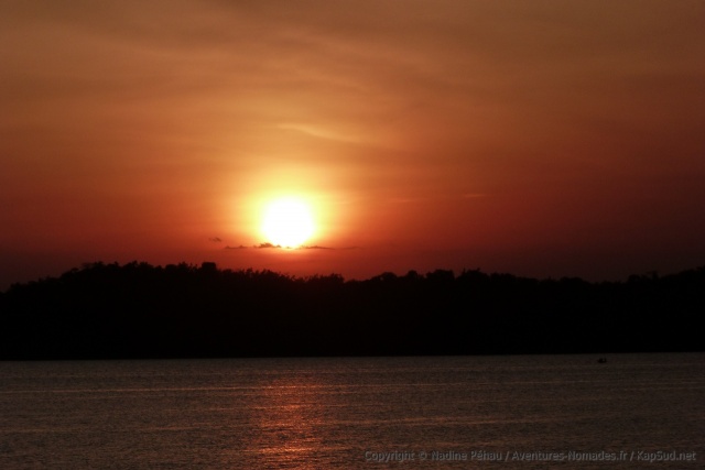 Coucher de soleil sur le lac Tanganyka