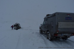 Avec des conditions aussi épouvantables, une sortie de piste n'est pas sursprenante