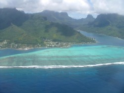 La barrière de corail est particulièrement visible à ces hauteurs